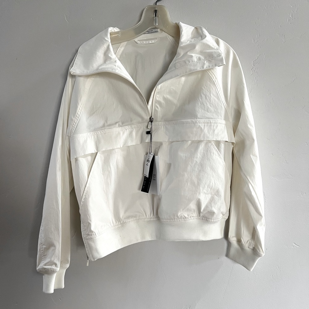 NWT - Banana Republic Windbreaker - white - XS Petite